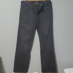 Rock & Republic Jeans Womens Size 31 Size 12 Grey Button-fly Wax Like Feel